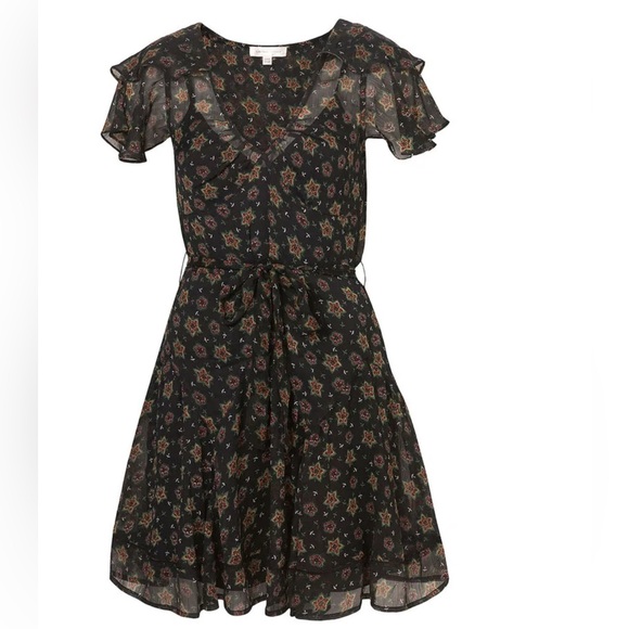 Topshop Dresses & Skirts - Kate Moss x Topshop star print chiffon dress size 6